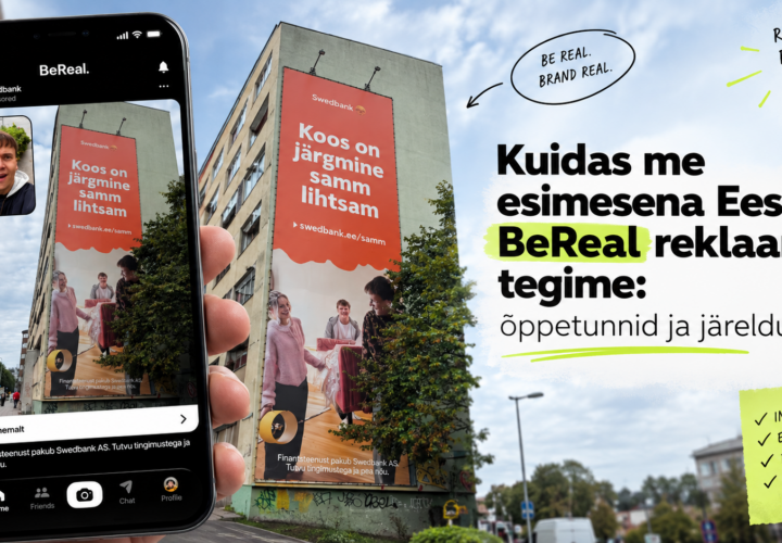 BeReal reklaamid Eestis